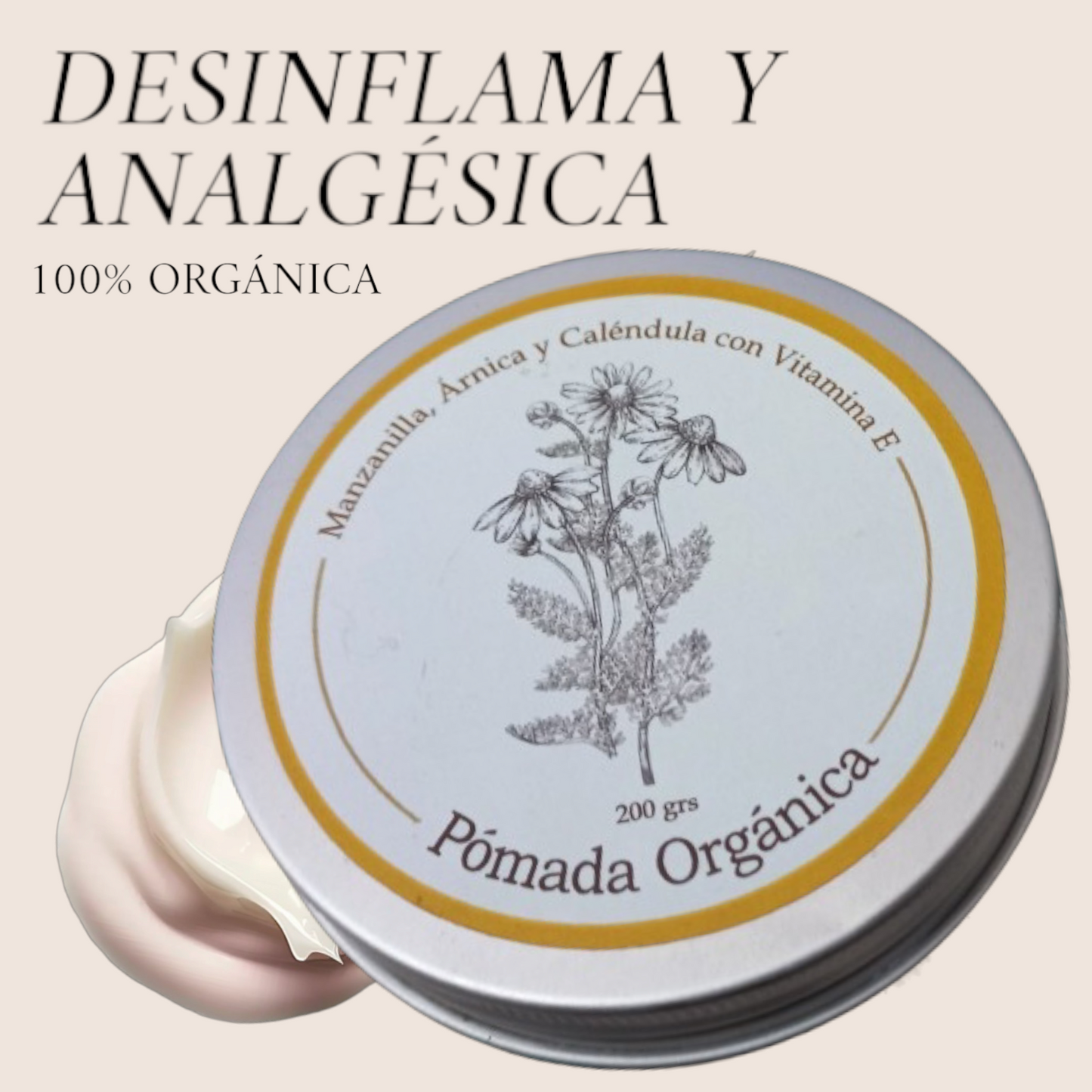 Pomada Manzanilla, Caléndula y Árnica