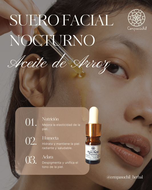 Suero Facial Nocturno con Ácido Hialurónico