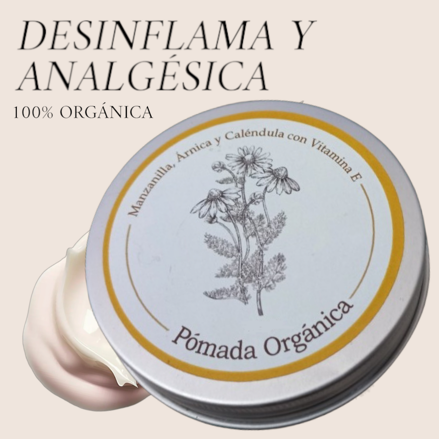 Pomada Manzanilla, Caléndula y Árnica