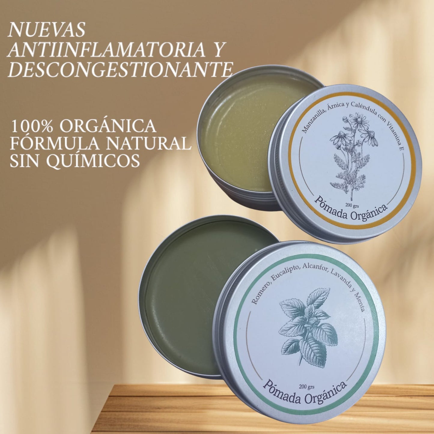 Pomada Romero, Mentol, Alcanfor y Eucalipto